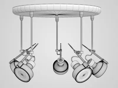 Halogen Lamp Set 3D model