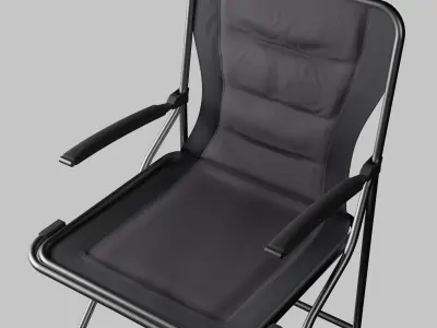 Padded Folding Chair 3D model