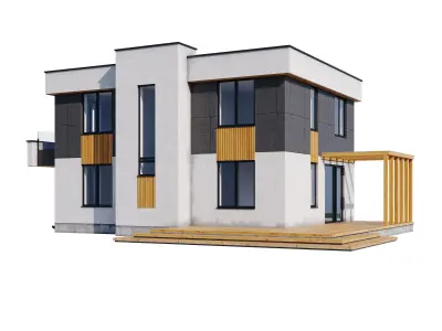Modern house v85 3D model