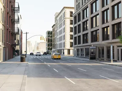 New York Block 4 Low-poly 3D model