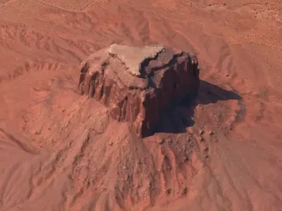 Monument Valley Butte Mountain 03 3D model