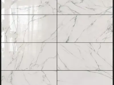 ABK Sensi Statuario White Lux 600x1200 3D model