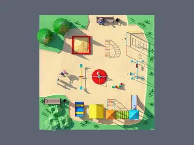 land 94A Low-poly 3D model