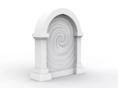 Stylized Portal 3D Printable 3D print model