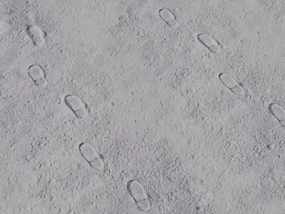 Footprinted Dusty Ground  Texture