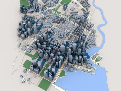 Singapore Country in Asia 3D model