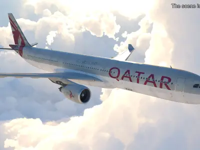  Qatar Airways Airbus A330-300 Rigged 
