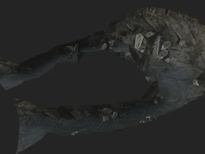 Game Ready Low Poly Cave  Low-poly 3D model