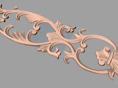 3D carved model furniture 3D design used for artcam aspire E851 3D model