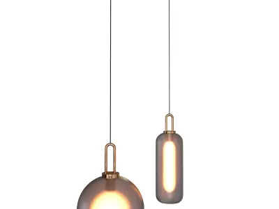 Iona glass pendant lamp 3D model