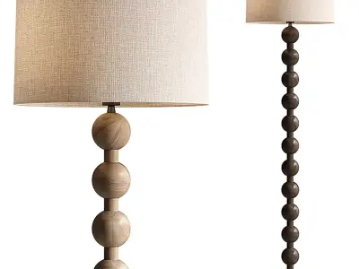 Hugo Barbell Floor Lamp 3D model