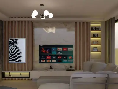 Modern Living Room Interior - 3D Model for Sale 3D model