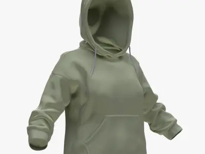 Hoodie 185 - All MH Bodies - UE5 Skeletons - Rigged Low-poly 3D model
