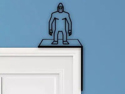 Yeti Door Corner Decor 3D print model order