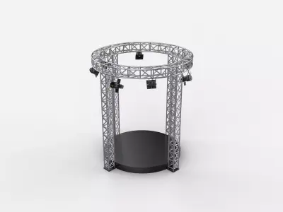 Circular Truss Stage 3D model