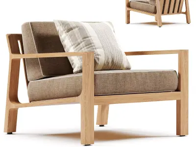 Rhodes Lounge Chair 3D model