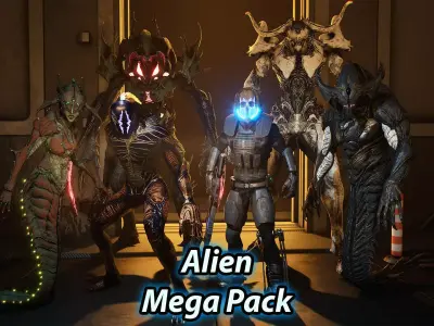 Alien Mega Pack - 6 character