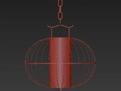 China retro pendant lights 3D model