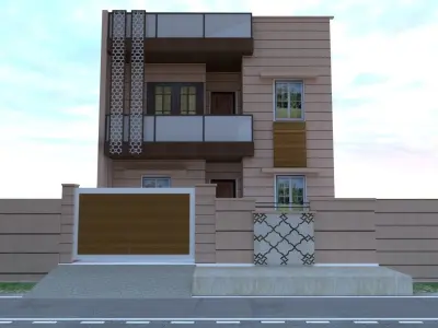 JODHPURI STONE EXTERIOR 3D model