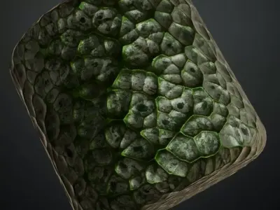 Mossy Metal Hammered PBR Seamless Texture