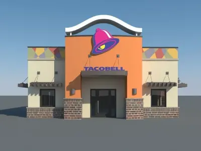 Taco Bell Restaurant 3D model