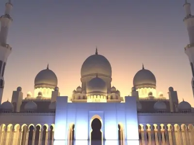 sheikh zayed mosque 3D model