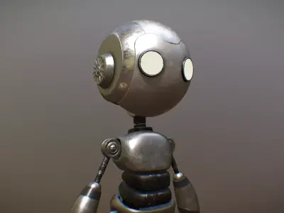 Stupid Robot Low-poly 3D model