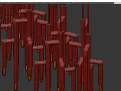 Kebo tube brass 3D model