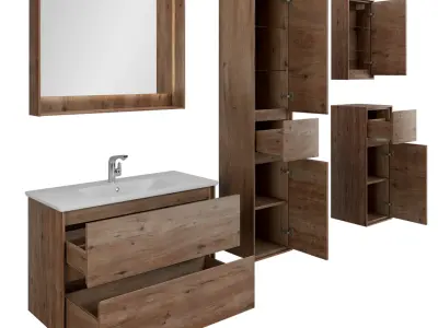 Furniture set Mokka 100 and Cases 3D model