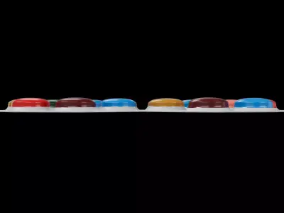 Eyeglass Chocolate v1 001 Low-poly 3D model