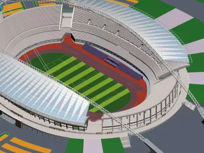 Grand Stadium 3D model 7