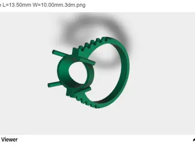 women Wedding Ring With Oval Cut Center Stone 3D print model