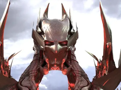 Batman Pharaoh Helmet 3D model