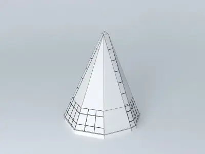 ashitkovo cone with solar panels Free 3D model