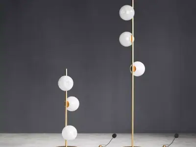Bocci 28 Stem Floor Lamp Set 3D model