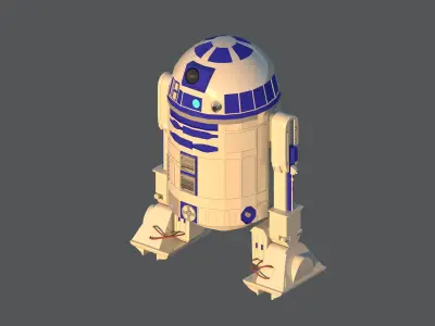 Robot r2d2  3D model