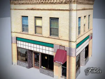 Building 13 Low-poly 3D model