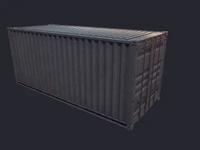 Cargo Container Low-poly 3D model