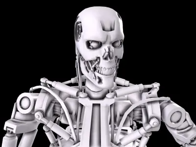 Terminator T-800 Endoskeleton Pose 5 3D print model