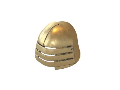 War Helmet V1 004 Low-poly 3D model