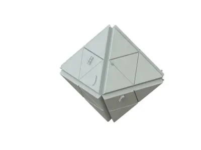 Sci Fi Object No 1873 Low Poly Low-poly 3D model