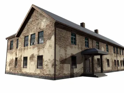 old house Low-poly 3D model 5