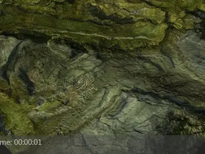 Terrain 1 Mountains Low-poly 3D model