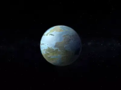 Alien Planet 06 Low-poly 3D model