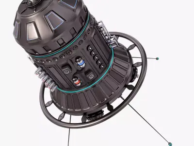 Sci Fi Satellite 06 3D model