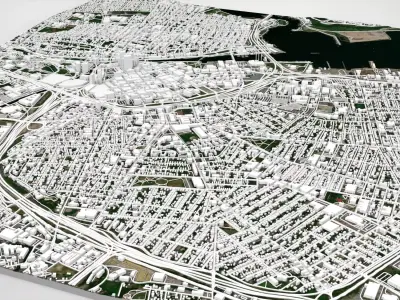 Cityscape Providence United States 3D model