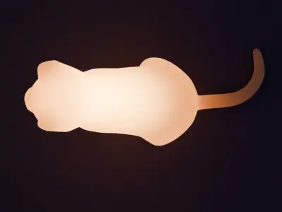 Indirect lighting for cats 3D model