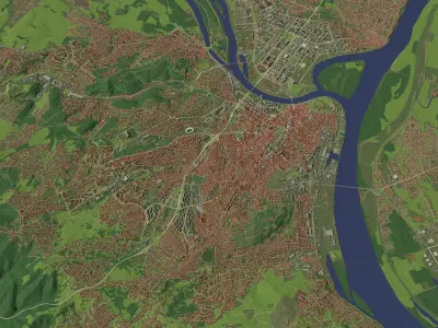 Belgrade Serbia - city and urban 3D model