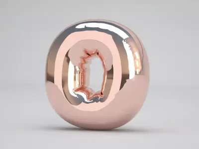 O Balloon Copper 3D model