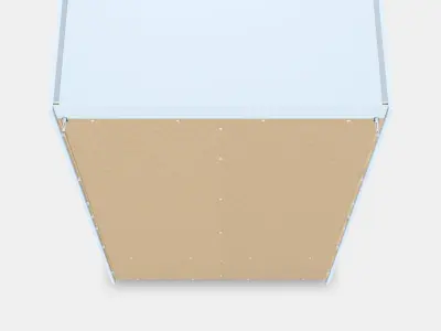 HAUGA Wardrobe with sliding doors 3D model